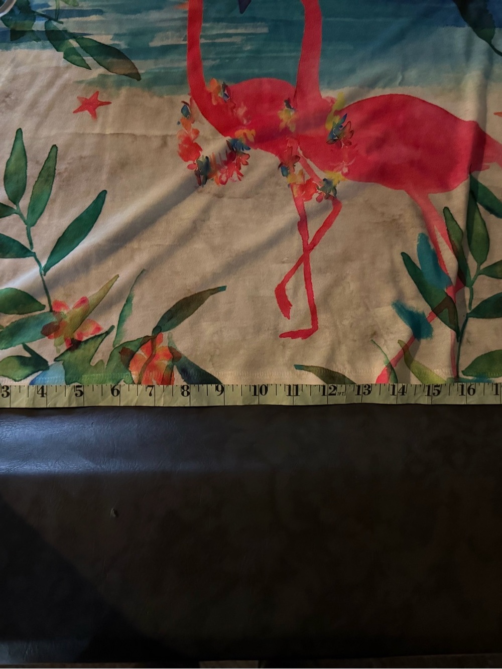 Chico's Pink Flamingo Tropical Long-Sleeve Tee - Picture 7 of 8